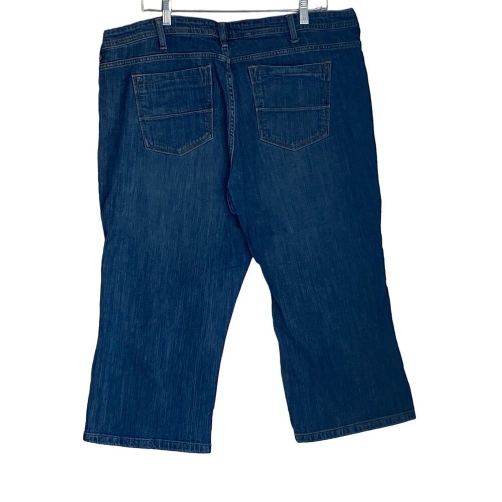 Womens Lee Lower on the waist capri style denim size 22M - Picture 2 of 11